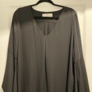 Black Bell-Sleeve Going Out Top
